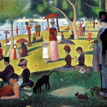 People and river